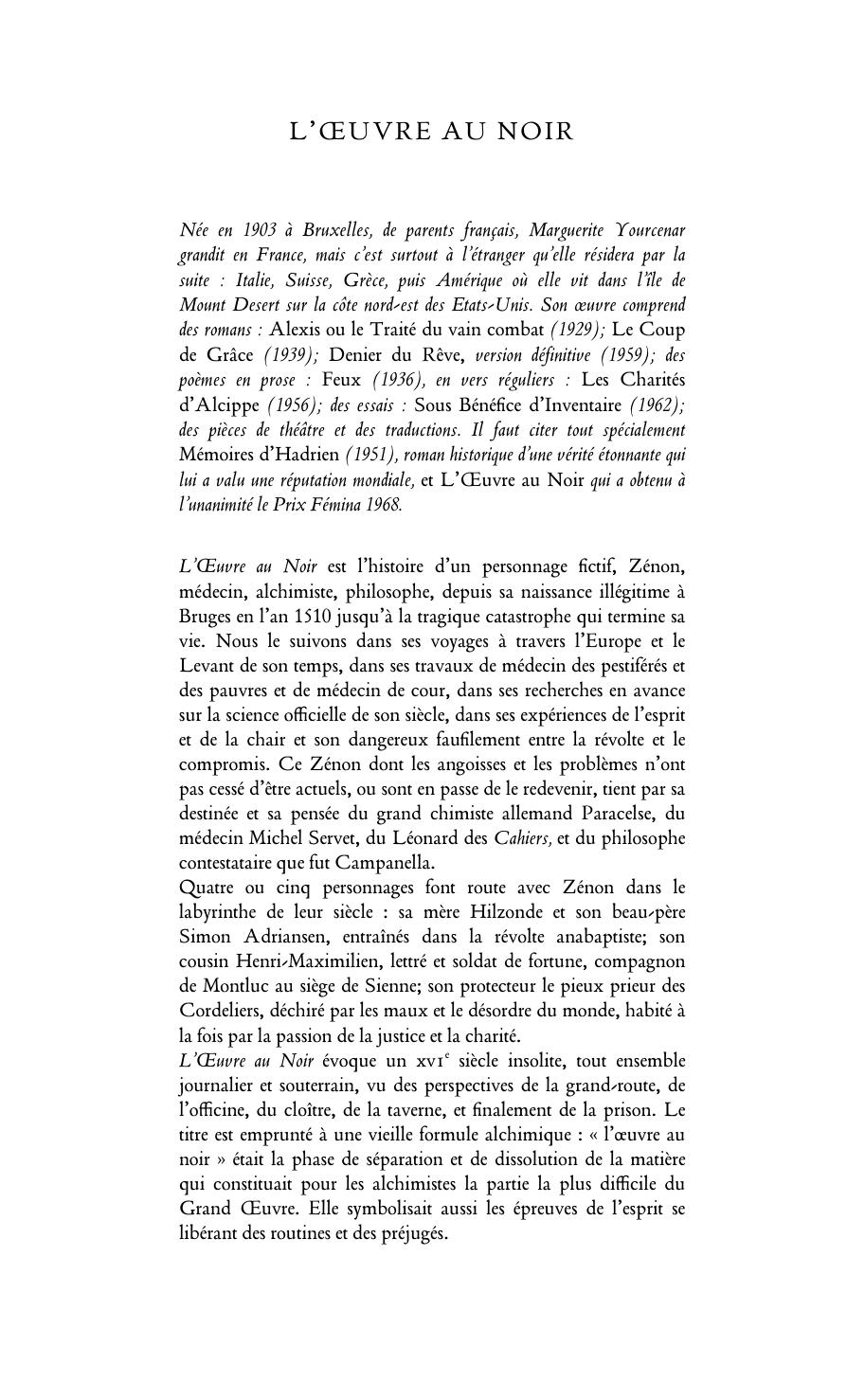 [Marguerite Yourcenar] L'Oeuvre au noir(BookZZ.org)